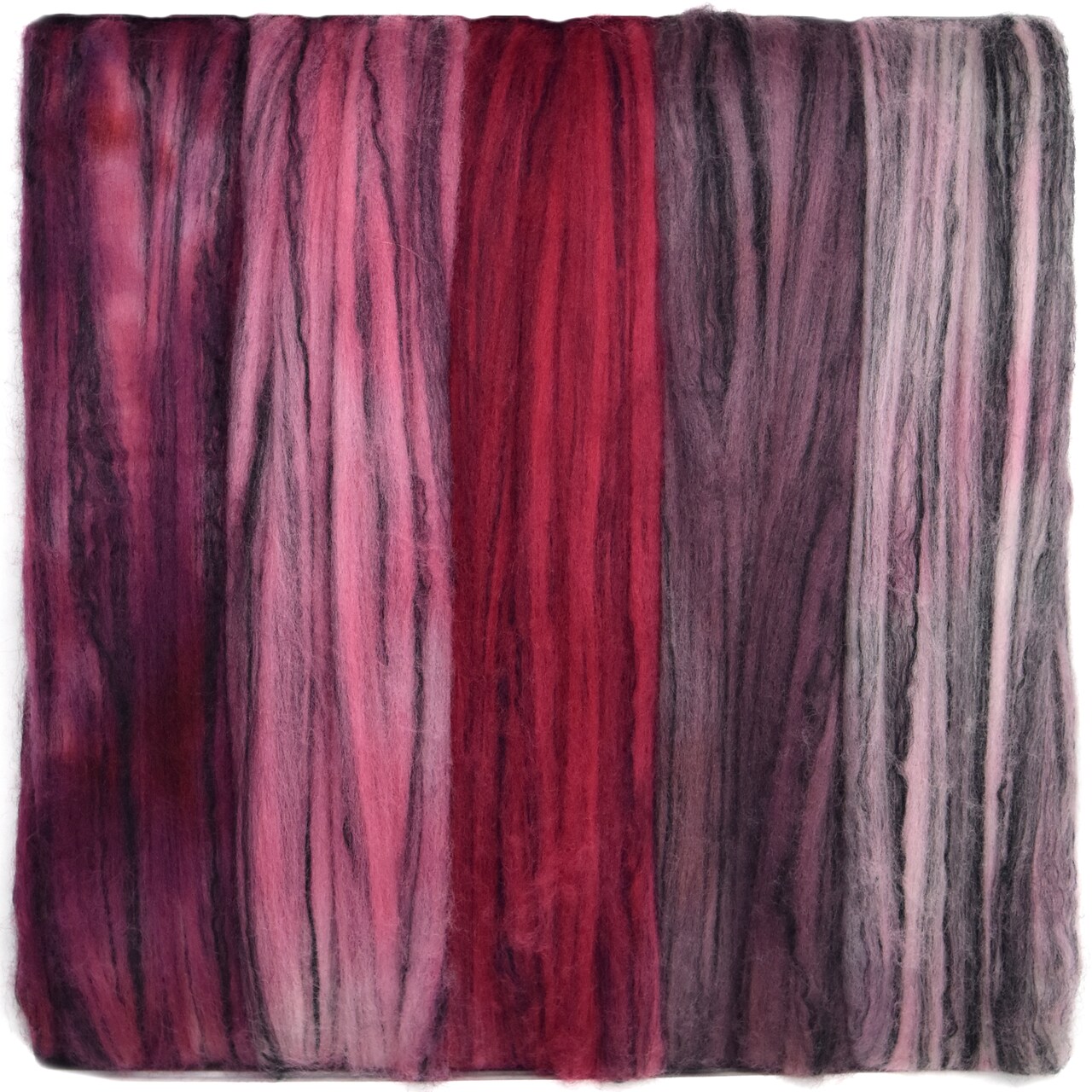 5oz Merino Tencel, Hand Dyed: Soft Lustrous Wool Combed Top Roving for Spinning, Felting, Weaving, and Textiles.